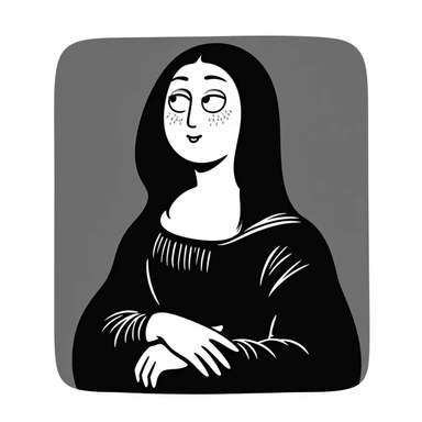 mona lisa sticker