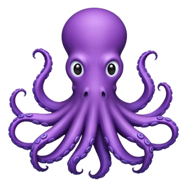 purple octopus sticker