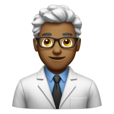 muscular nerd scientist emoji  sticker
