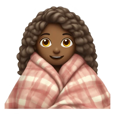 cozy Girl with blanket  sticker