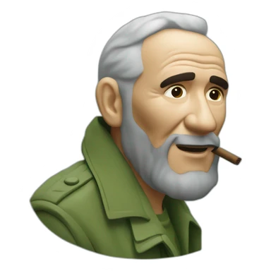 Fidel castro smoke sticker