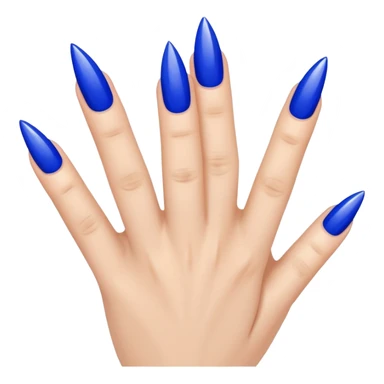 ✌ into blue nails sticker