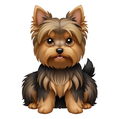 yorkie dog sticker