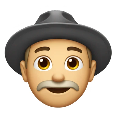 Chico morocho con gorra para atras sticker