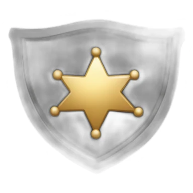 Sheriff badge sticker