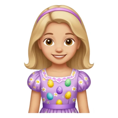 easter girl sticker