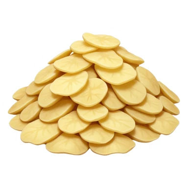 potato flakes small pile or scoop fine off-white soft dry texture slightly uneven surface light fluffy dehydrated powder no bowl spoon or packaging soft lighting emoji scale sticker