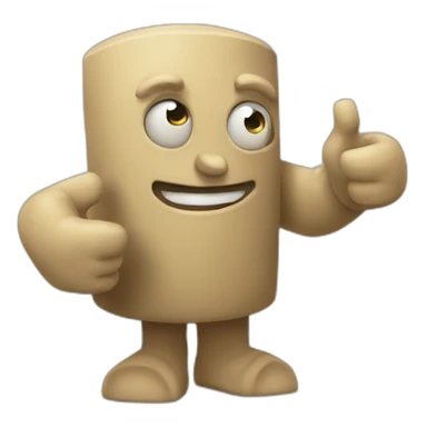 Golem two thumbs up sticker
