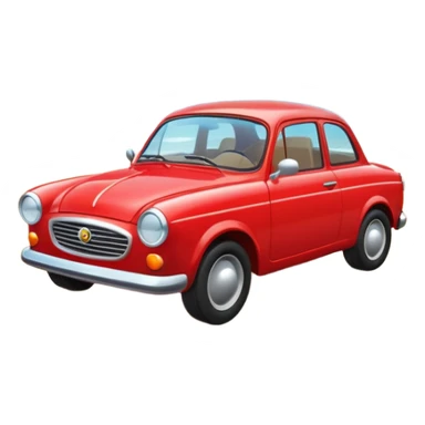 car in tropical place sticker