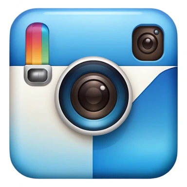 Instagram blue t6 sticker