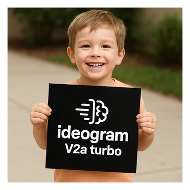 make image of a child holding a poster of this image sticker