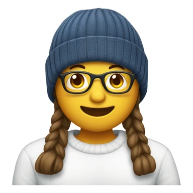 Sunshine wearing stocking hat sticker