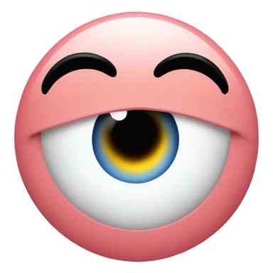 rolling eyes with hearts sticker