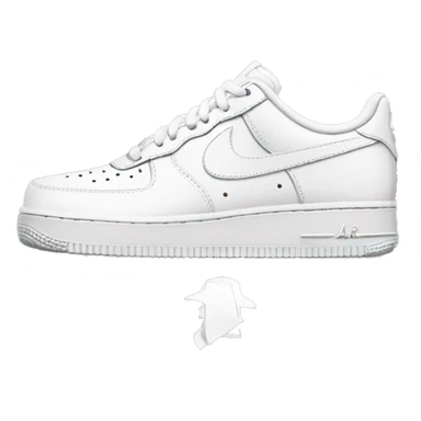 Nike white air force 1 sticker
