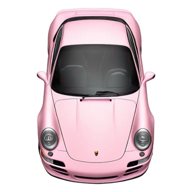 Light pink Porsche  sticker