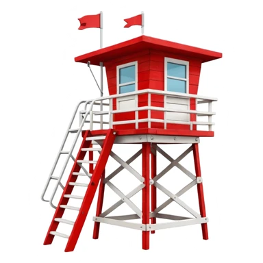 lifeguard tower sticker