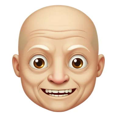 The bald toothless alcoholic sticker