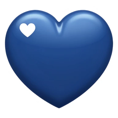 navy blue heart sticker