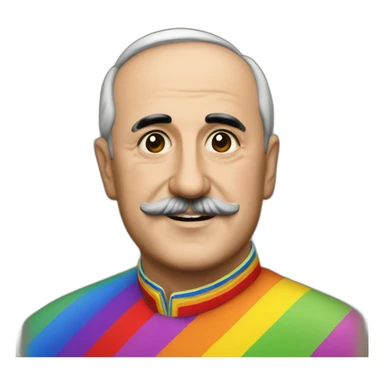 Francisco franco in a rainbow sticker