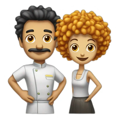 fry and leela sticker