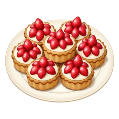 Postres de fresas y  nuez sticker