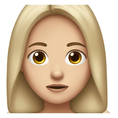  White girl ashamed of herself of hiding face in hands sticker