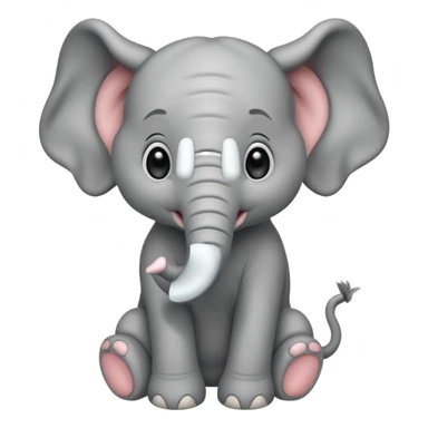 baby elephant sticker