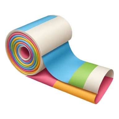 a poster, rolled up vertically sticker