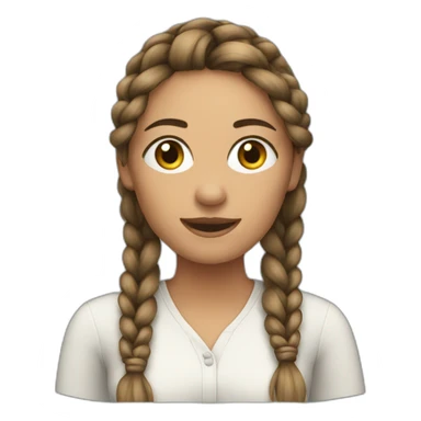 Braids woman call sticker
