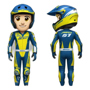 James stewart in motocross suit sticker