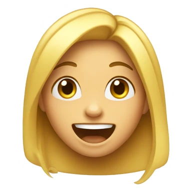 Excited girl sticker