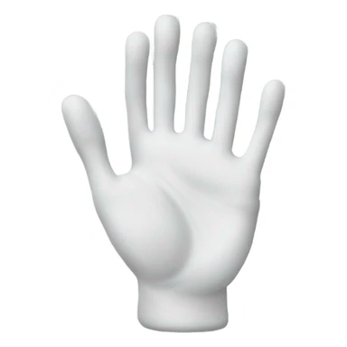 whit paint on hands sticker