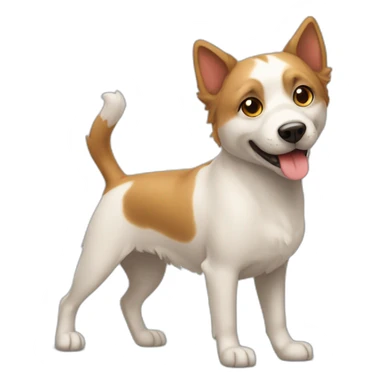 Chat dans un chien sticker