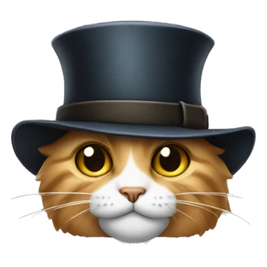 Cat wearing Sherlock Holmes hat sticker