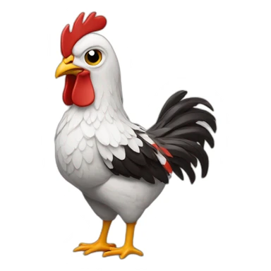 chicken with river plate jersey sticker