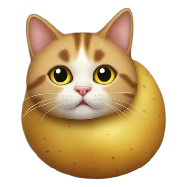 potato cat sticker
