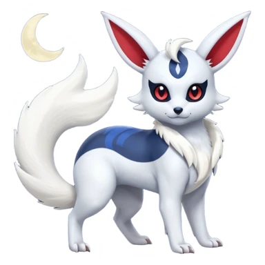 Umbreon-Absol-Minccino-Zangoose-fusion-hybrid-creature  sticker