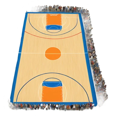 NBA basketball court  sticker