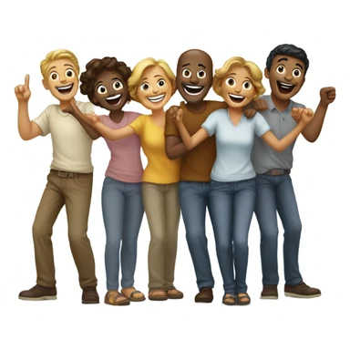 point and laugh sticker