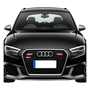 An Audi RS3 Sportback Black  sticker