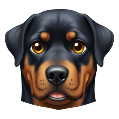 Rottweiler with shampoo on his head  sticker