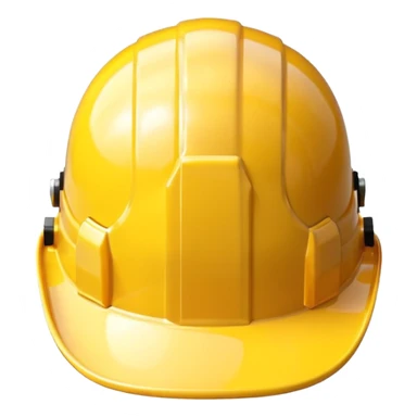 construction hat without guy, front facing transparent sticker
