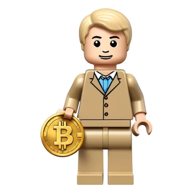 lego homme bitcoin sticker