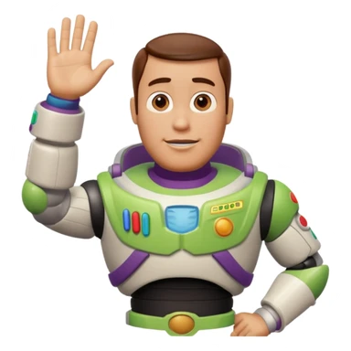 buzz lightyear mano arriba  sticker
