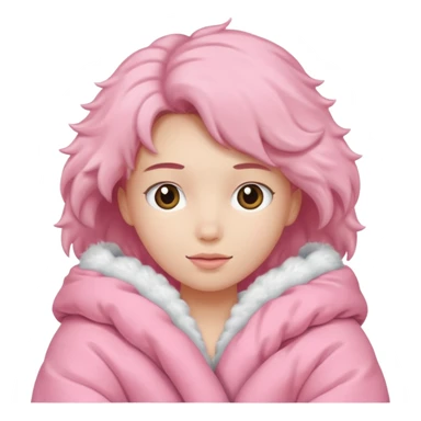 edredom rosa se carinha sticker