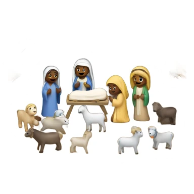 Nativity set sticker