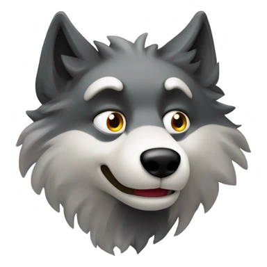 Un lobo solitario gótico  sticker