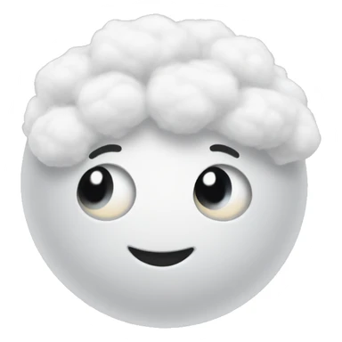 a cotton ball sticker