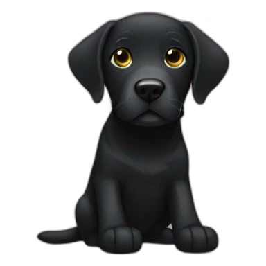 Black Lab wearing socks sticker