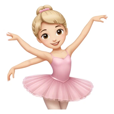 Bellerina cute laughs sticker